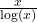 \frac{x}{\log(x)}