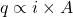 q \propto i \times A