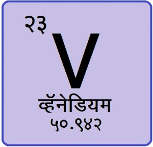 Read more about the article व्हॅनेडियम (Vanadium)