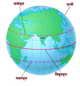 Read more about the article कर्कवृत्त (Tropic of Cancer)