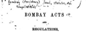 एल्फिन्स्टन कायदेसंहिता (बॉम्बे कोड ऑफ रेग्युलेशन-१८२७) (Bombay Regulation Act 1827)